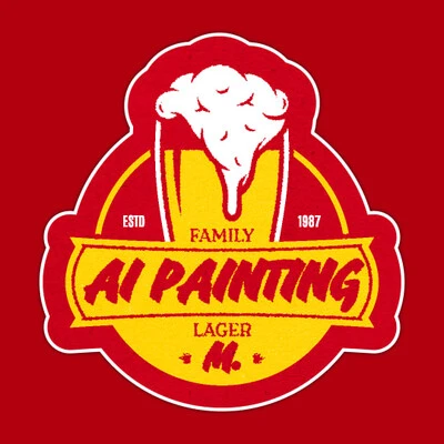 Abstract AI-generated painting with vibrant colors and dynamic brushstrokes.